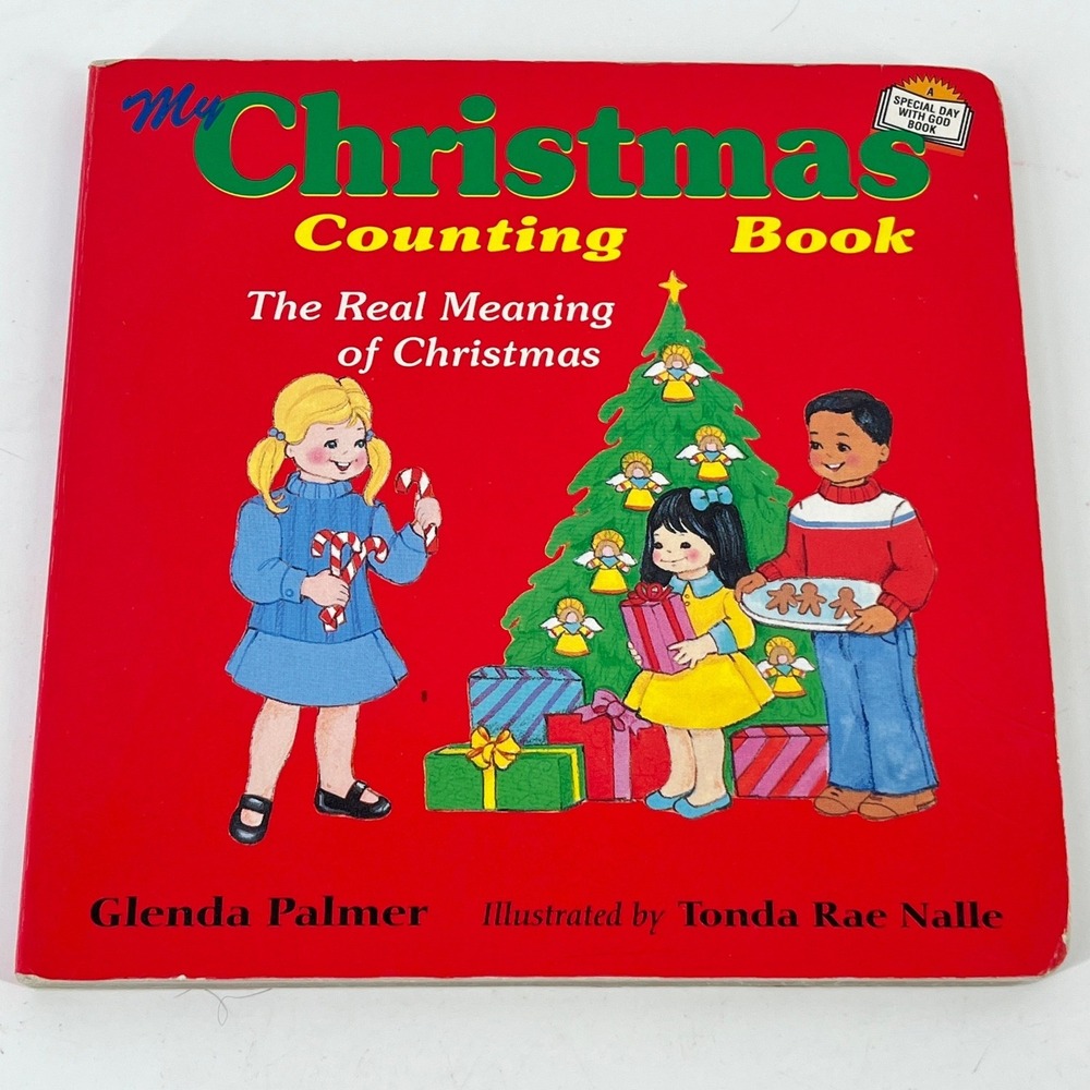 My Christmas Counting Book Glenda Palmer Tyndale House Board Book 1993 Vintage